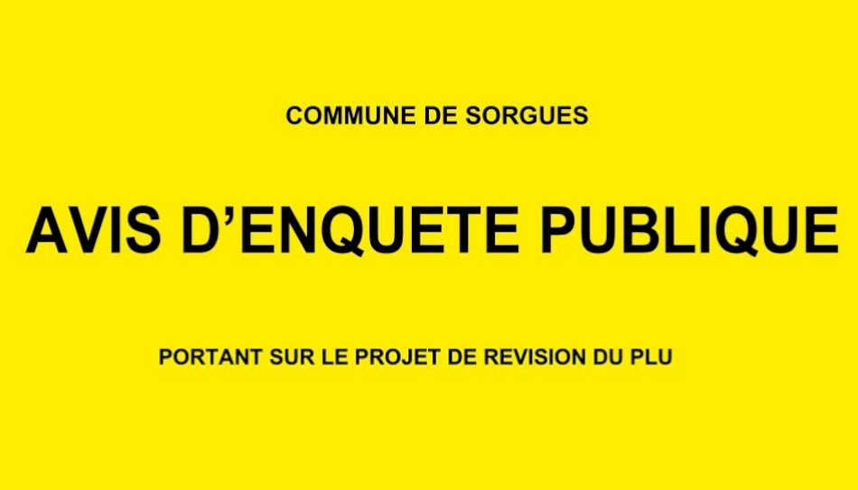 Avis d'enquête publique Avis d'enquête publique