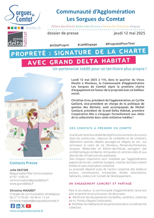Signature charte avec Grand Delta Habitat Signature charte avec Grand Delta Habitat