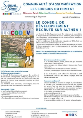 Althen étoffe son CoDev Althen étoffe son CoDev